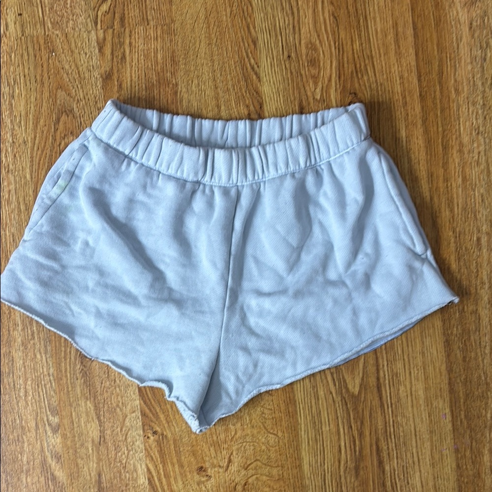 Aerie Light Blue Athletic Shorts Soft Fabric Relaxed Fit